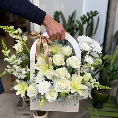 Composition Sac Fleurs Fraiches L Composition Sac Fleurs Fraiches L