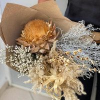 Bouquet à la Main de Fleurs Séchées S
