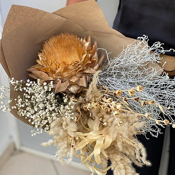 Bouquet à la Main de Fleurs Séchées S