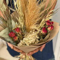 Bouquet à la Main de Fleurs Séchées S