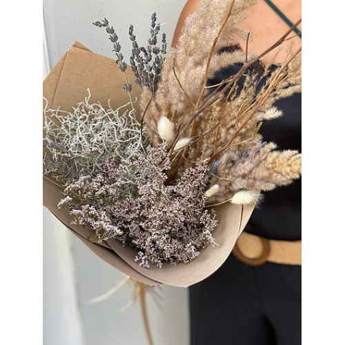 Bouquet à la Main de Fleurs Séchées S Bouquet à la Main de Fleurs Séchées S