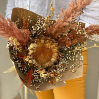 Bouquet à la Main de Fleurs Séchées S