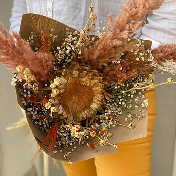 Bouquet à la Main de Fleurs Séchées S