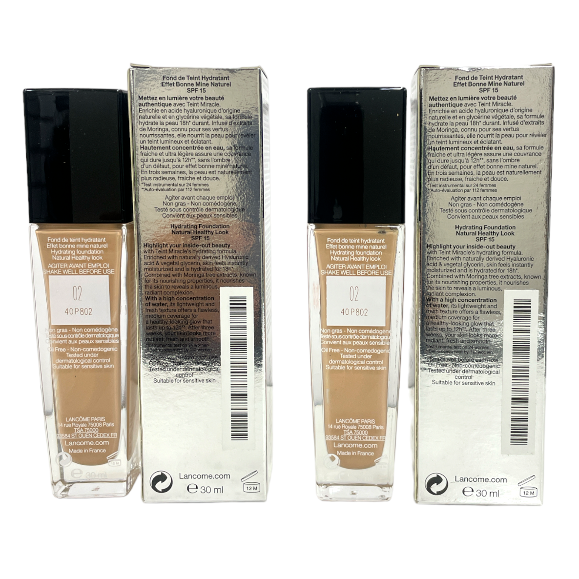 LANCOME PARIS MIRACLE AIR DE TEINT SPF15 NUMERO 04