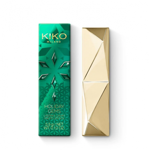 KIKO HOLIDAY GEMS LASTING LUXURY MATTE LIPSTICK NUMERO 08 3.5G KIKO HOLIDAY GEMS LASTING LUXURY MATTE LIPSTICK NUMERO 08 3.5G