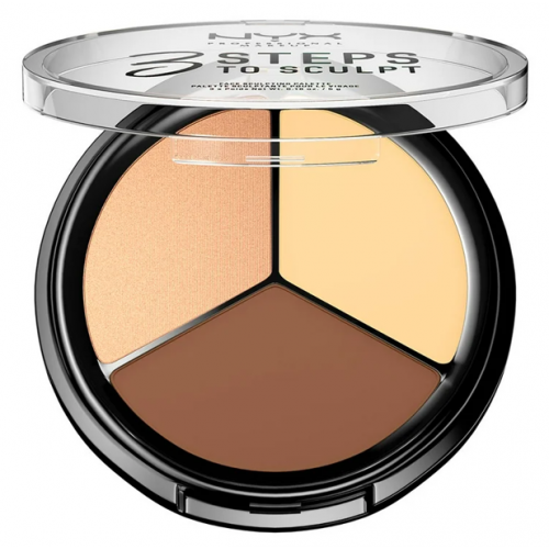 NYX 3 STEPS TO SCULPT PALETTE SCULPTANTE POUR LE VISAGE EN 3 ETAPES 5G NYX 3 STEPS TO SCULPT PALETTE SCULPTANTE POUR LE VISAGE EN 3 ETAPES 5G