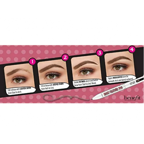 BENEFIT BROW CONTOUR PRO 4IN1 BROWN MEDIUM BENEFIT BROW CONTOUR PRO 4IN1 BROWN MEDIUM