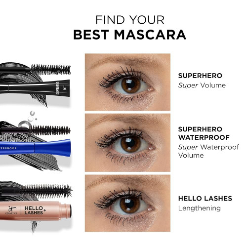 IT COSMETICS SUPERHERO MASCARA VOLUMATEUR IT COSMETICS SUPERHERO MASCARA VOLUMATEUR