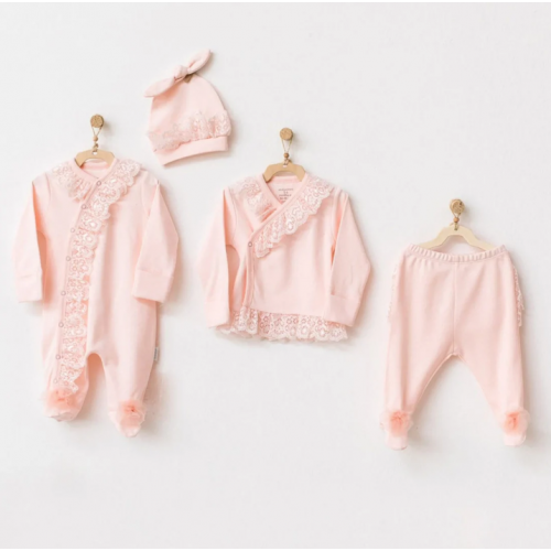 Lot 2 Tenues Chics Bébé 0-3m - Corail
