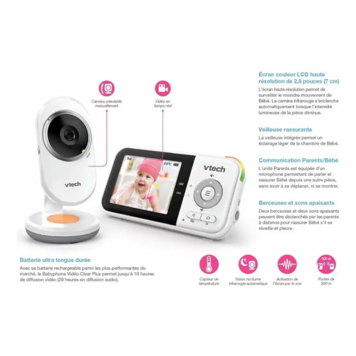 Vtech Babyphone Video Clear Plus Vtech Babyphone Video Clear Plus