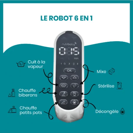 Babymoov Nutribaby (+) Robot Cuiseur Multifonctions Blanc