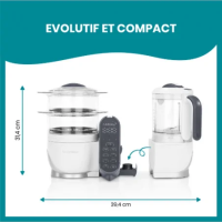 Babymoov Nutribaby (+) Robot Cuiseur Multifonctions Blanc