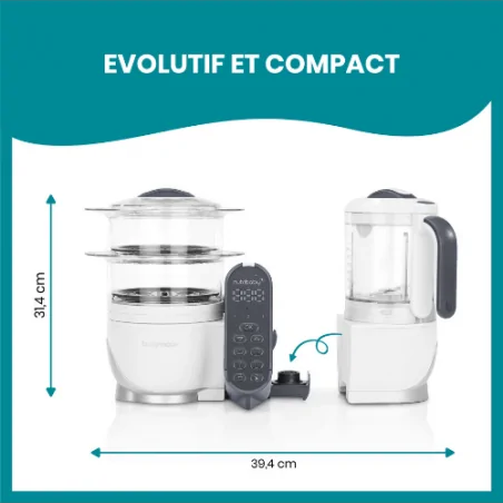Babymoov Nutribaby (+) Robot Cuiseur Multifonctions Blanc