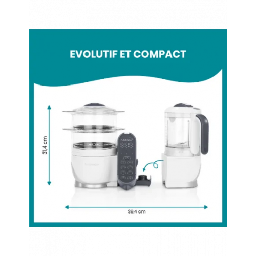 Babymoov Nutribaby (+) Robot Cuiseur Multifonctions Blanc Babymoov Nutribaby (+) Robot Cuiseur Multifonctions Blanc