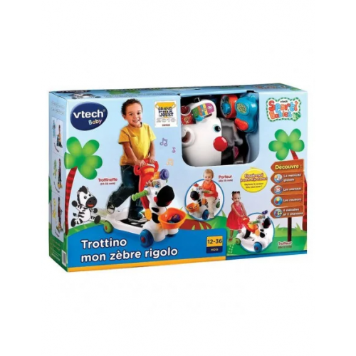 Vtech Trottinette parlante Trottino - Mon Zèbre Rigolo 1 - 3ans