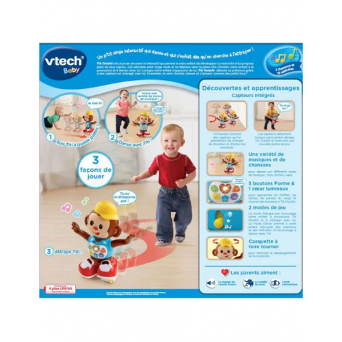 Vtech Singe interactif qui marche et danse Titi Ouistiti 12 - 36mois Vtech Singe interactif qui marche et danse Titi Ouistiti 12 - 36mois