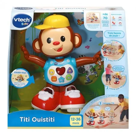 Vtech Singe interactif qui marche et danse Titi Ouistiti 12 - 36mois