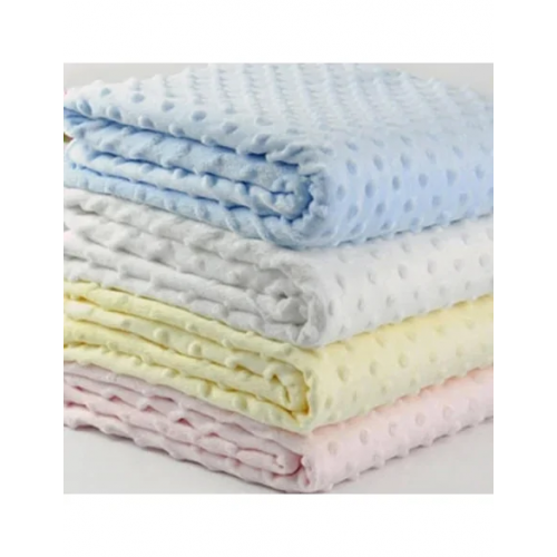 Couverture Douce à Pois pour bébé - Bleu Couverture Douce à Pois pour bébé - Bleu