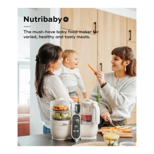 Babymoov Nutribaby (+) Robot Cuiseur Multifonctions Mineral Beige Babymoov Nutribaby (+) Robot Cuiseur Multifonctions Mineral Beige
