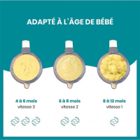 Robot Cuiseur À Vapeur Nutribaby (+) pour Bébé Gris Babymoov