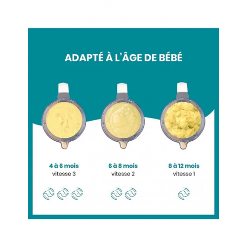 Robot Cuiseur À Vapeur Nutribaby (+) pour Bébé Gris Babymoov Robot Cuiseur À Vapeur Nutribaby (+) pour Bébé Gris Babymoov