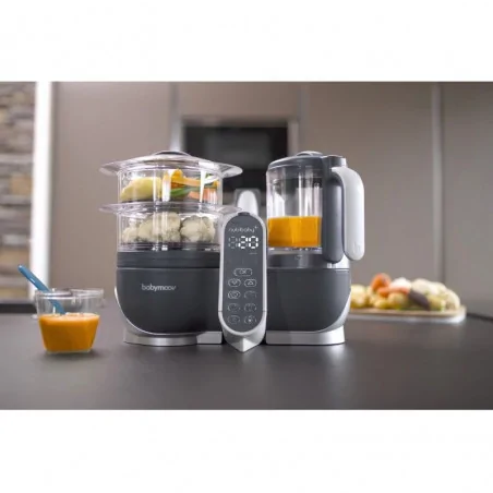 Robot Cuiseur À Vapeur Nutribaby (+) pour Bébé Gris Babymoov