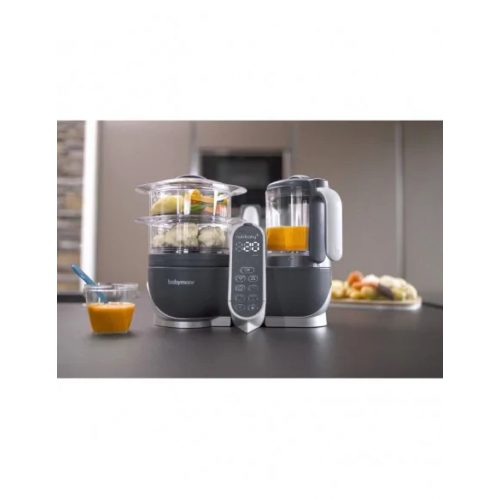 Robot Cuiseur À Vapeur Nutribaby (+) pour Bébé Gris Babymoov Robot Cuiseur À Vapeur Nutribaby (+) pour Bébé Gris Babymoov