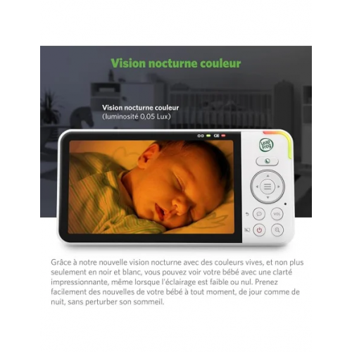 Babyphone Vidéo avec Wifi LCD HD 5" 720p Panoramique Inclinaison à 360° avec caméra Zoom 8X Babyphone Vidéo avec Wifi LCD HD 5" 720p Panoramique Inclinaison à 360° avec caméra Zoom 8X