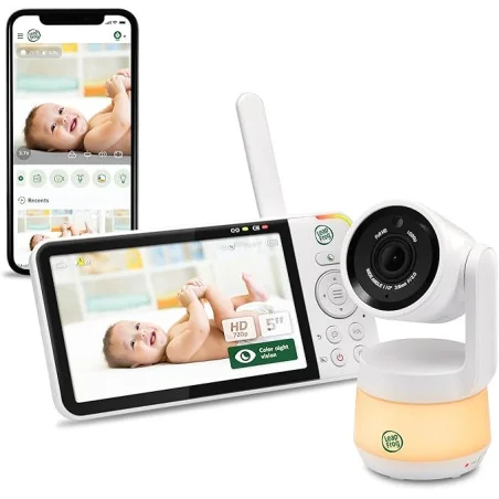 Babyphone Vidéo avec Wifi LCD HD 5" 720p Panoramique Inclinaison à 360° avec caméra Zoom 8X