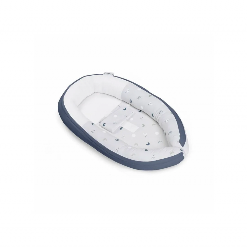 Doomoo Cocoon Réducteur De Lit Blue Grey Moon