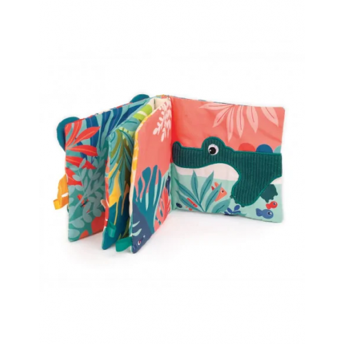 Ludi Livre en tissu d’éveil « Jungle » 3m+