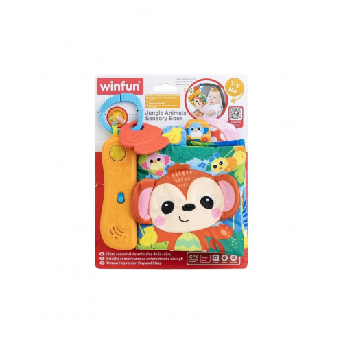 Winfun Livre Sensoriel des Animaux de la Jungle 3m+ Winfun Livre Sensoriel des Animaux de la Jungle 3m+