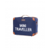 Childhome Valise Enfant Mini Traveller Navy Blanc
