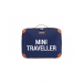 Childhome Valise Enfant Mini Traveller Navy Blanc