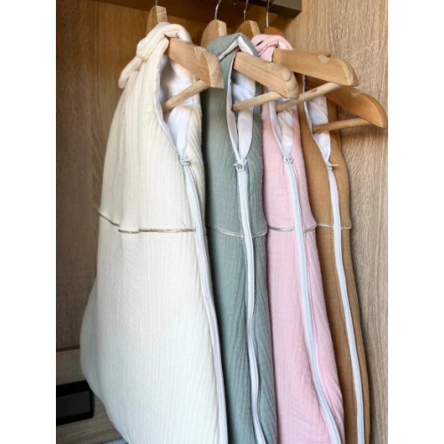 Mini Babounj Gigoteuse "Double Gaze" 100% Coton TOG 2,5 Rembourrage en ouatine 0-6 mois - Beige Mini Babounj Gigoteuse "Double Gaze" 100% Coton TOG 2,5 Rembourrage en ouatine 0-6 mois - Beige