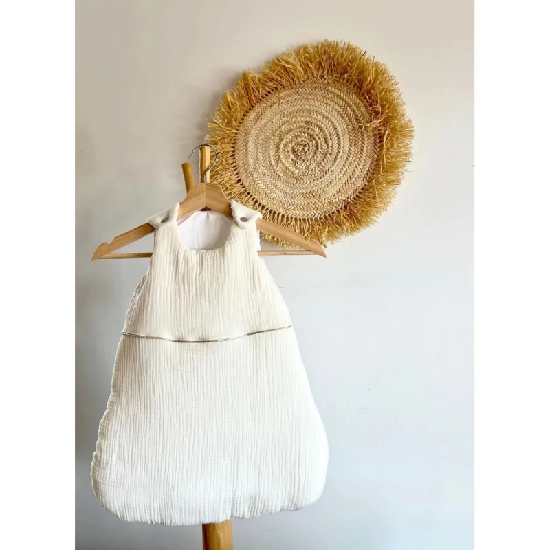 Mini Babounj Gigoteuse "Double Gaze" 100% Coton TOG 2,5 Rembourrage en ouatine 0-6 mois - Beige