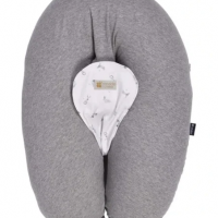 Candide Coussin Multirelax 3en1 - Gris Chiné Lapin