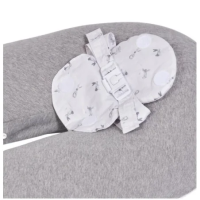 Candide Coussin Multirelax 3en1 - Gris Chiné Lapin