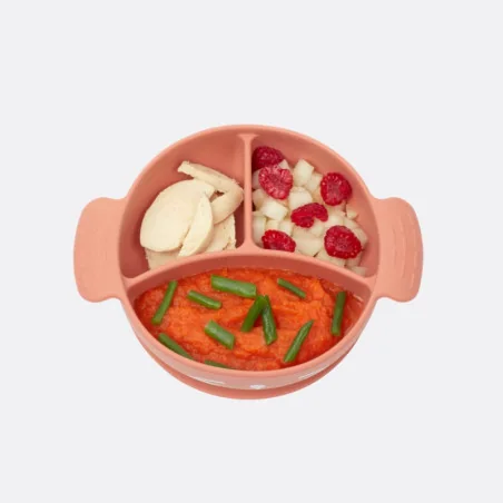 Babymoov Kit Repas Bébé LEARN'ISY Fox 15-24 mois (bol silicone + cuillère + bavoir + tasse)