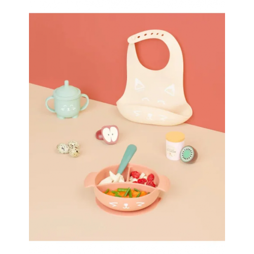 Babymoov Kit Repas Bébé LEARN'ISY Fox 15-24 mois (bol silicone + cuillère + bavoir + tasse) Babymoov Kit Repas Bébé LEARN'ISY Fox 15-24 mois (bol silicone + cuillère + bavoir + tasse)
