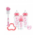 Dr Brown's Pack cadeau Biberons Anti-coliques à Col large - Rose