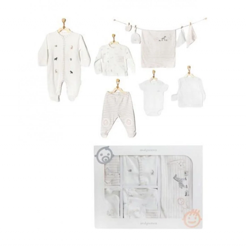 Coffret naissance 100% coton 10 pièces Jungle