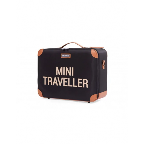 Childhome Valise Enfant Mini Traveller Noir / Or Childhome Valise Enfant Mini Traveller Noir / Or