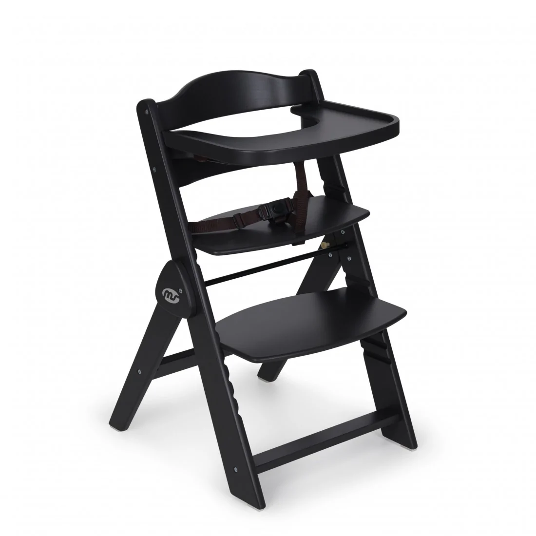 MS Innovaciones Chaise haute évolutive en bois de 6 à 10 ans - Noir
