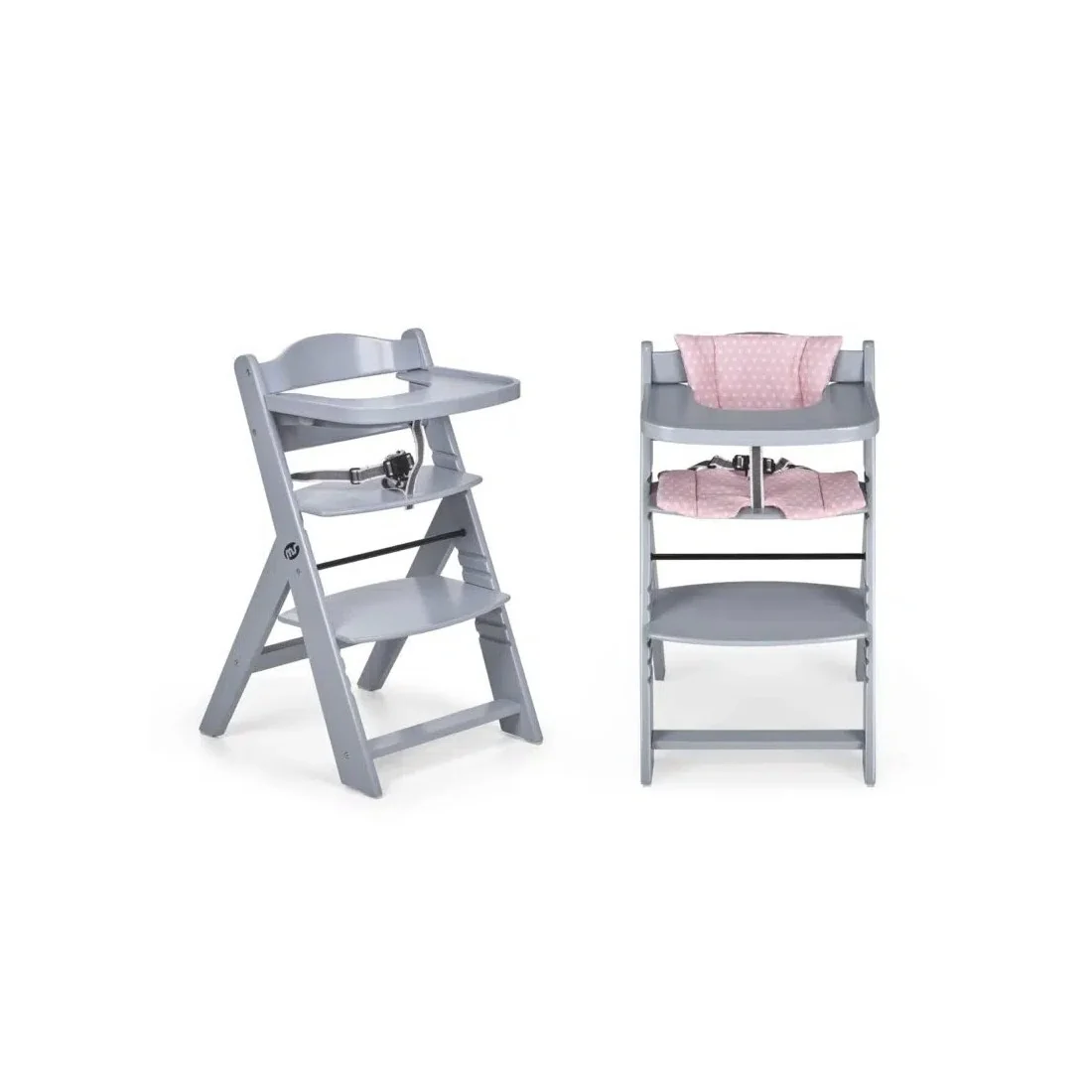 MS Innovaciones Chaise haute évolutive en bois de 6 à 10 ans - Gris