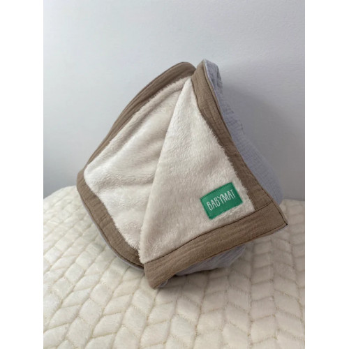 Couverture d'Hiver - Bleu x Beige Couverture d'Hiver - Bleu x Beige