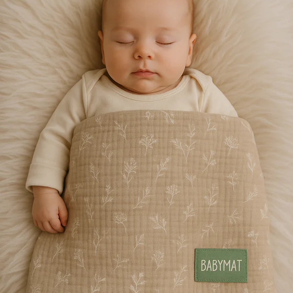 Couverture Mi-Saison - fleur de coton 