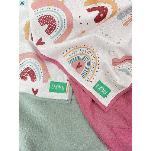 Couverture Mi-Saison - Happiness Rose Couverture Mi-Saison - Happiness Rose