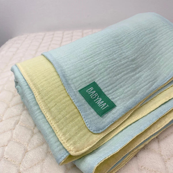 Couverture Mi-Saison - Jaune x Bleu 100x100cm