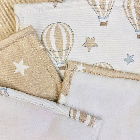 Lingettes - Montgolfière Beige